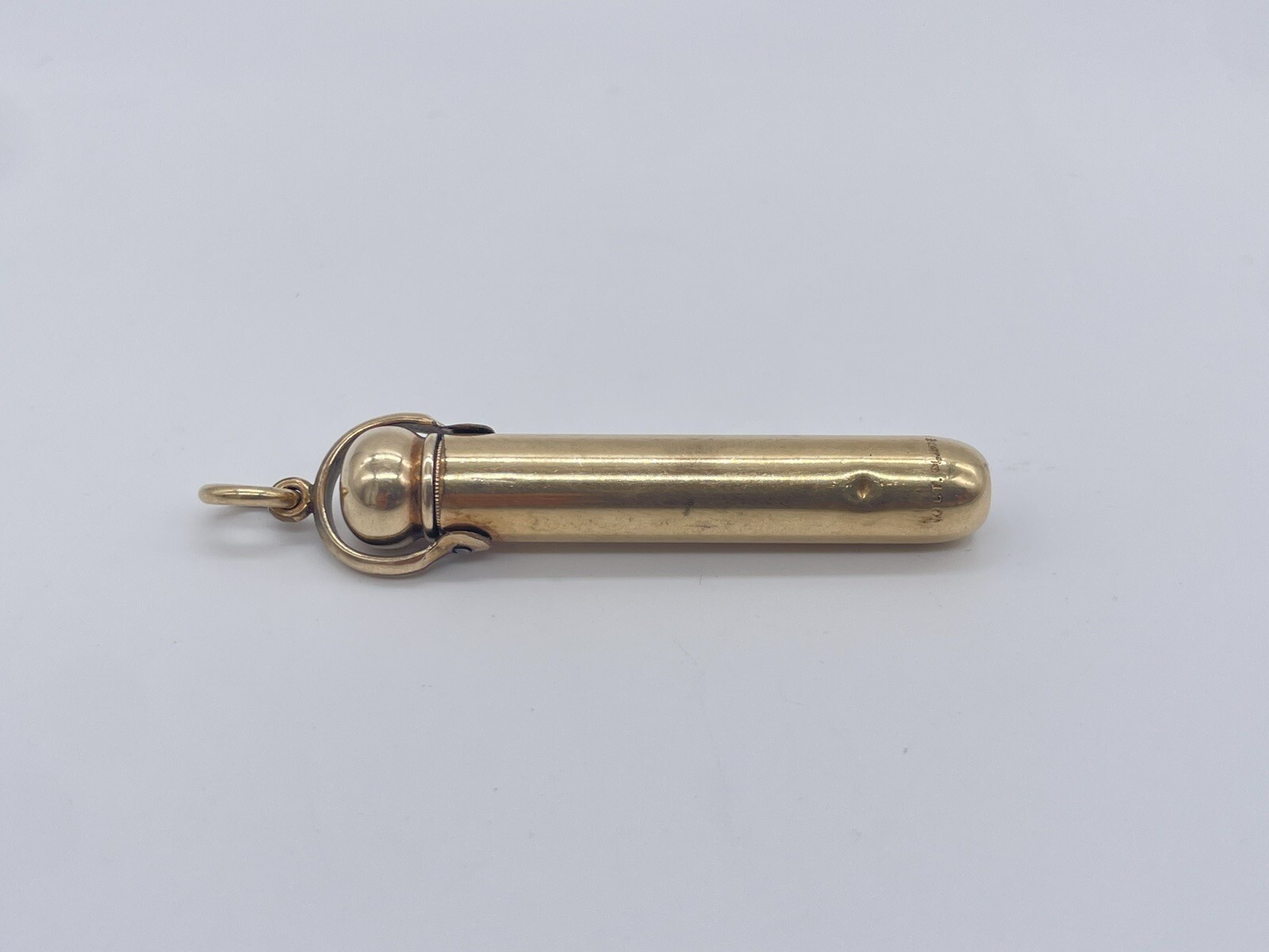 Antique W S Hicks NY 10k Yellow Gold Plate Propelling Chatelaine Pencil Works