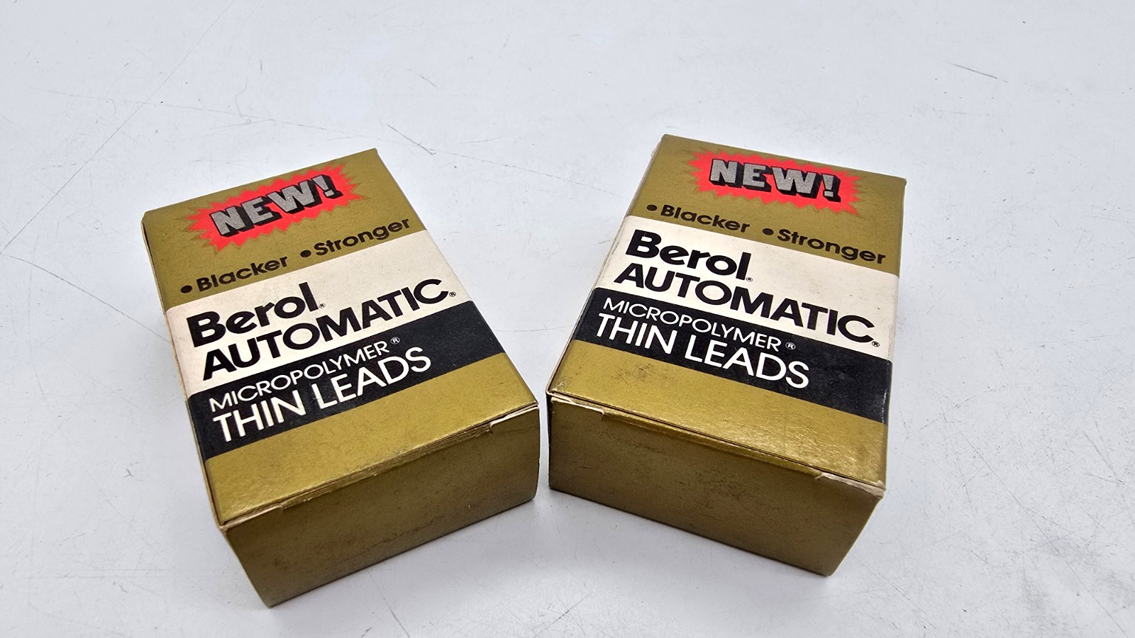 Lot of 2 Vintage Berol Automatic Thin Leads “HB” 0.7mm 2 box 12 Tubes ea NEW NOS