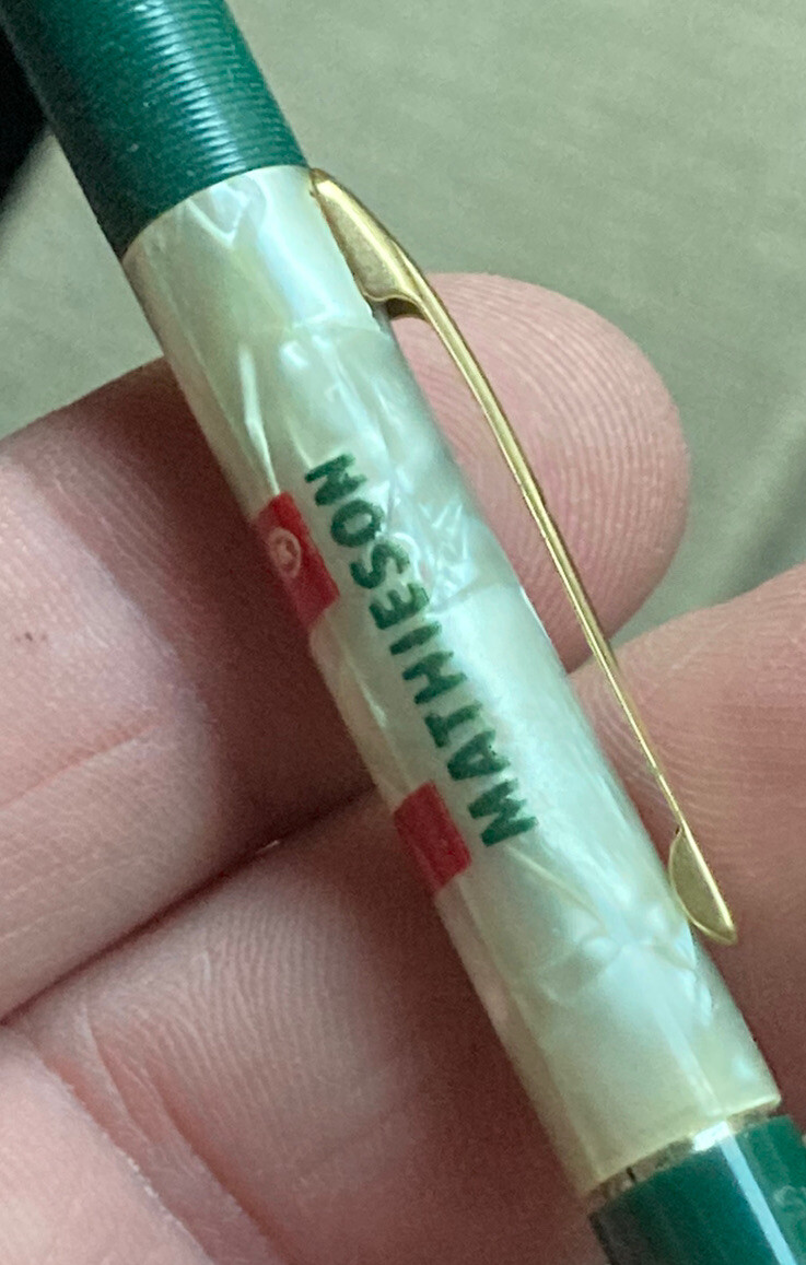 Vintage Scheaffer Mathieson Advertising Mechanical Pencil Farm Fertilizer