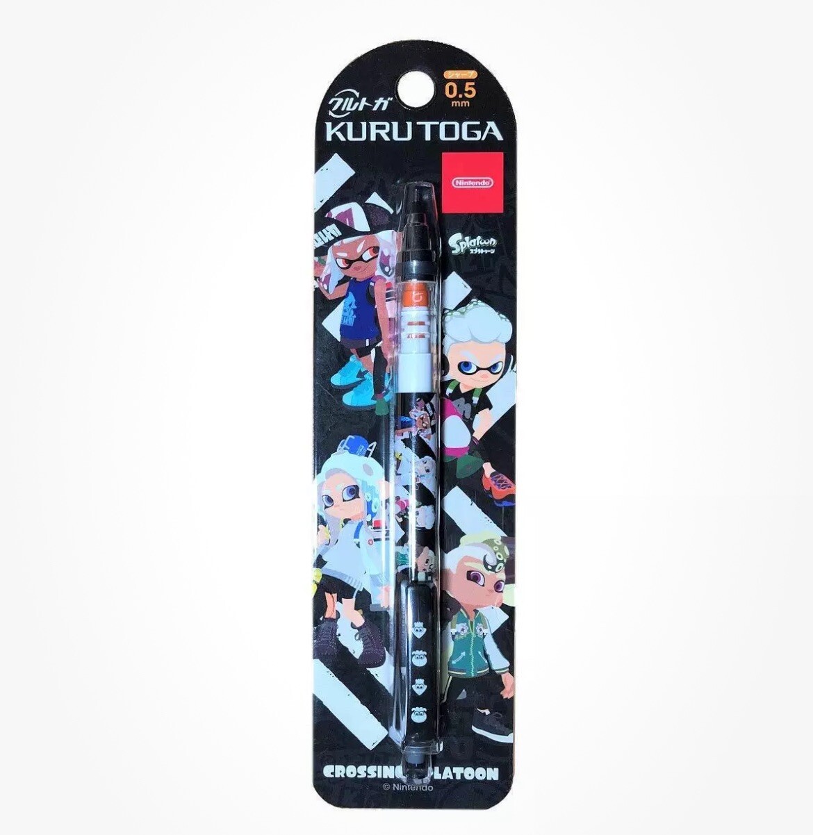 Splatoon KURUTOGA Mechanical Pencil 0.5mm CROSSING SPLATOON Nintendo From Japan
