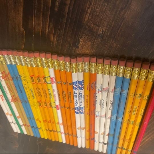 1970s Vintage NBA #2 pencils Unsharpened