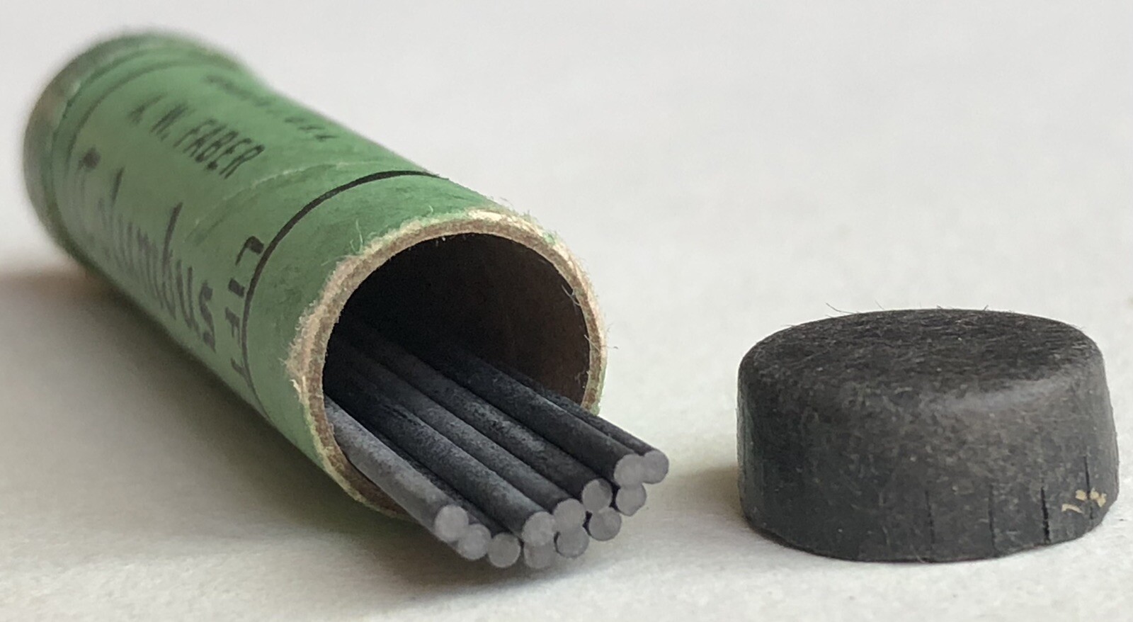 Vintage A. W. FABER Columbus Mechanical Lead HB Medium Black 1.18mm NOS 12pk USA