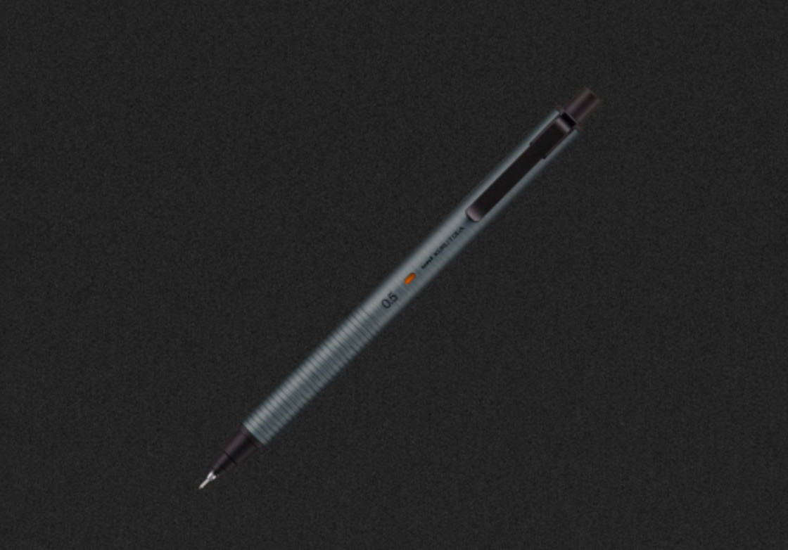 Uni Kuru Toga Metal Black Blue Gray Set of 3 Mechanical Pencil 0.5mm M5-KH 1P
