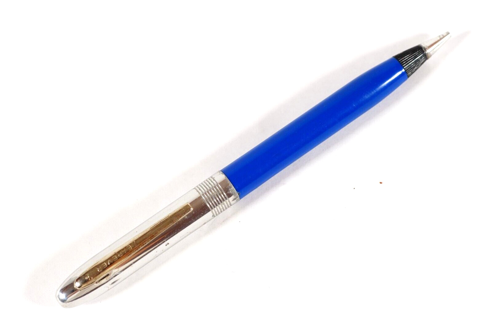 Wearever Vintage Mechanical Pencil Wide Eraser Blue Chrome Cap