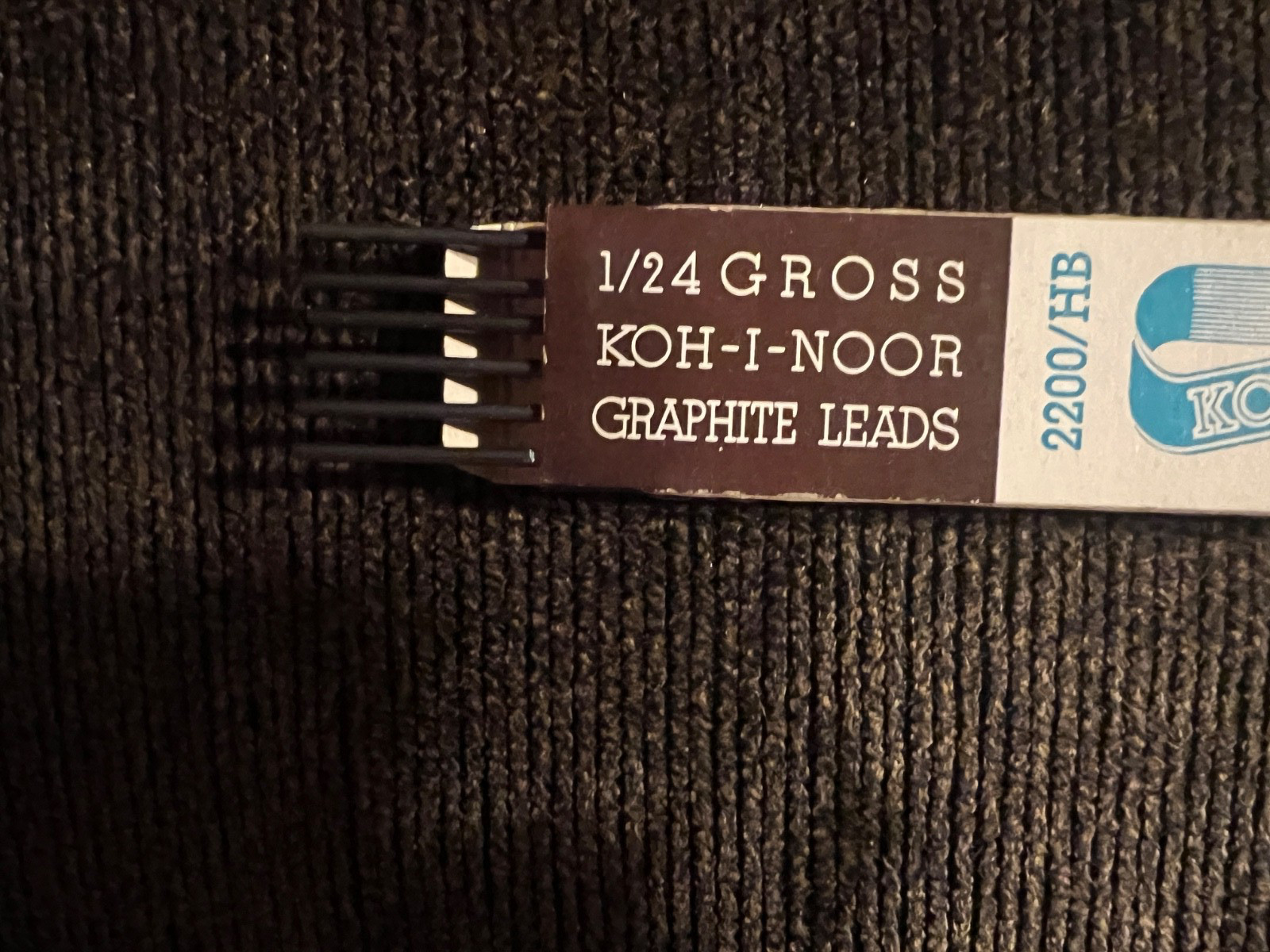 VINTAGE – 10 – KOH-I-NOOR GRAPHITE Drawing Leads – H, F, HB, 2H, & 3H HARDNESS