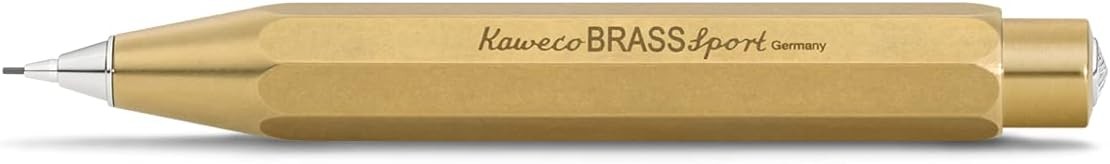 Mechanical Pencil 1883 BRSP-BR 0.7mm Refillable Minimalist Sport Ink Black Brass