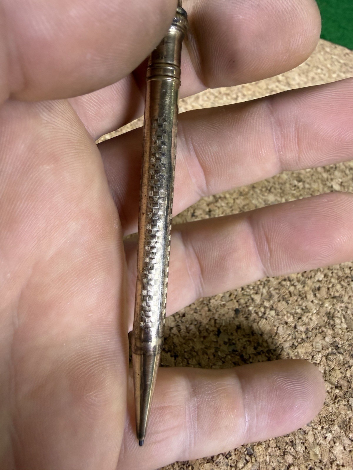 Antique 14K Gold Filled Mechanical Propelling Pencil c. 1890-1920 Works 4”