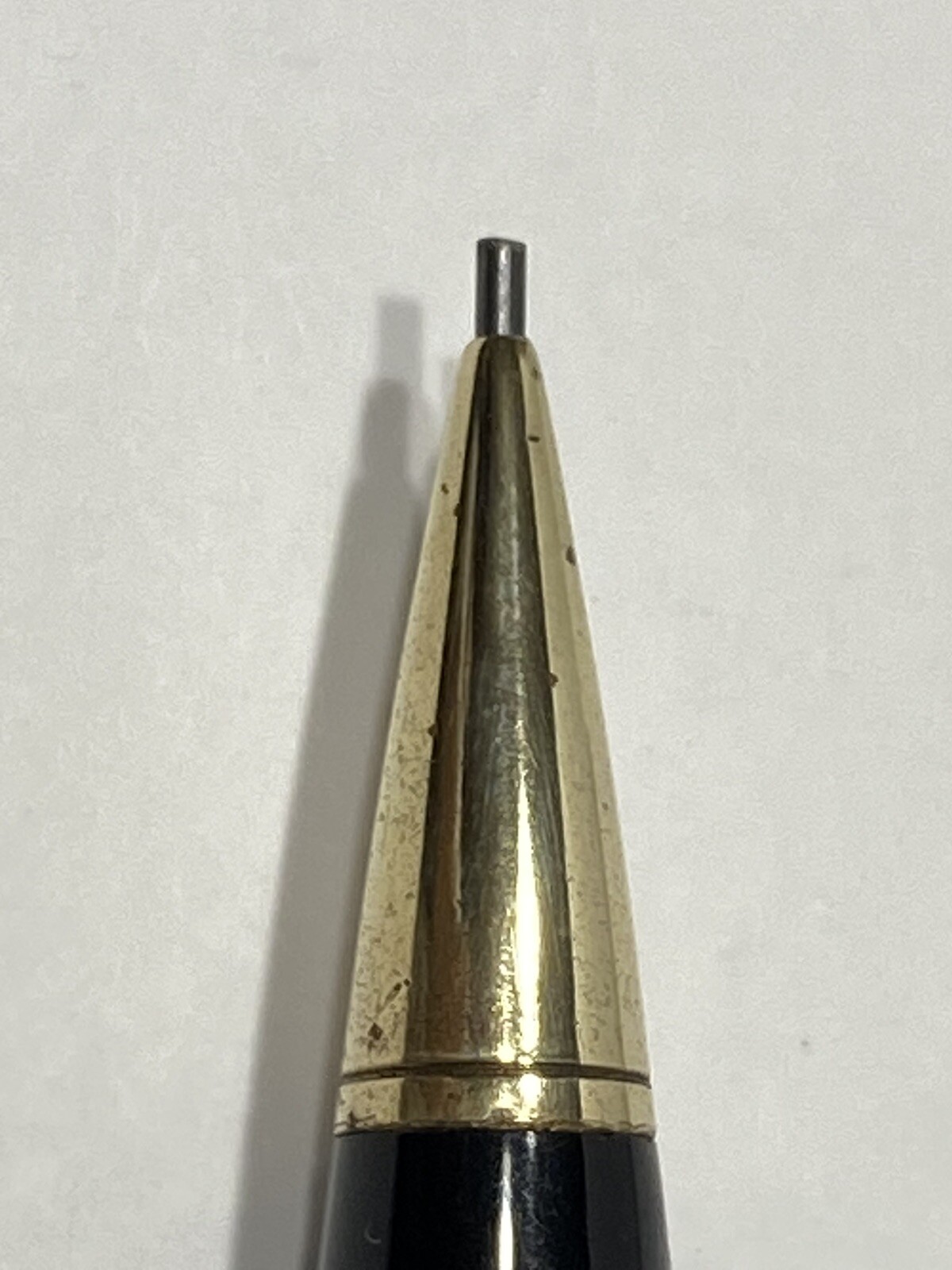 EVERSHARP SKYLINE PAT.BLACK, GOLD FILLED TRIM MECHANICAL PENCIL MADE IN USA