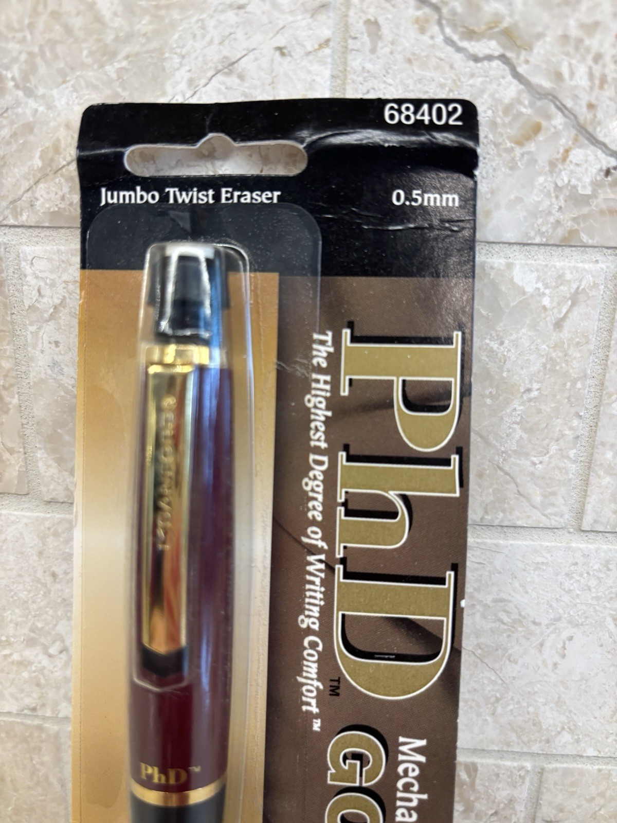 Sanford/Paper Mate PhD Gold Mechanical Pencil .5mm Black Cherry Barrel Gold Trim