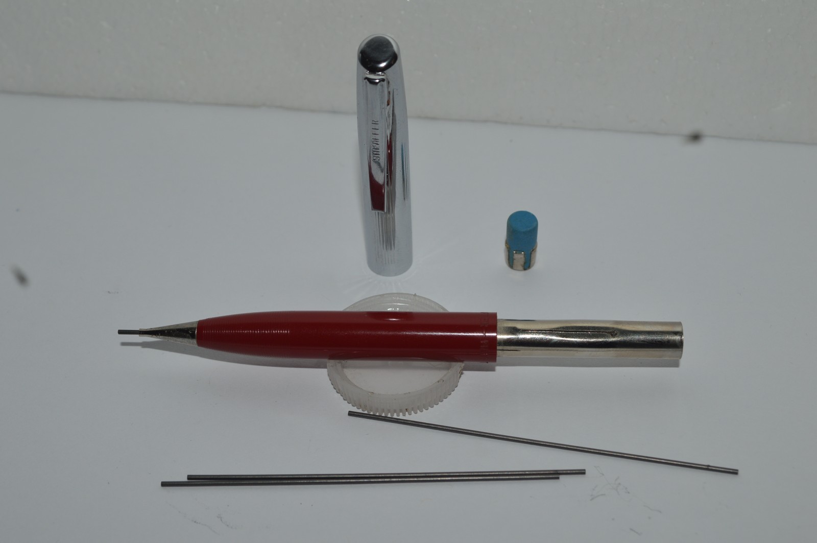 Sheaffer Imperial Mechanical Pencil 0.9mm Red Barrel Made In USA Circa 1960’s