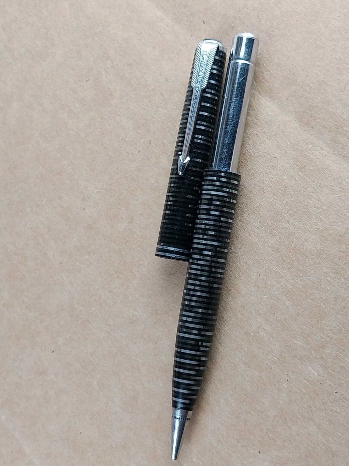 Vintage Parker Vacumatic Silver Pearl Mechanical Pencil