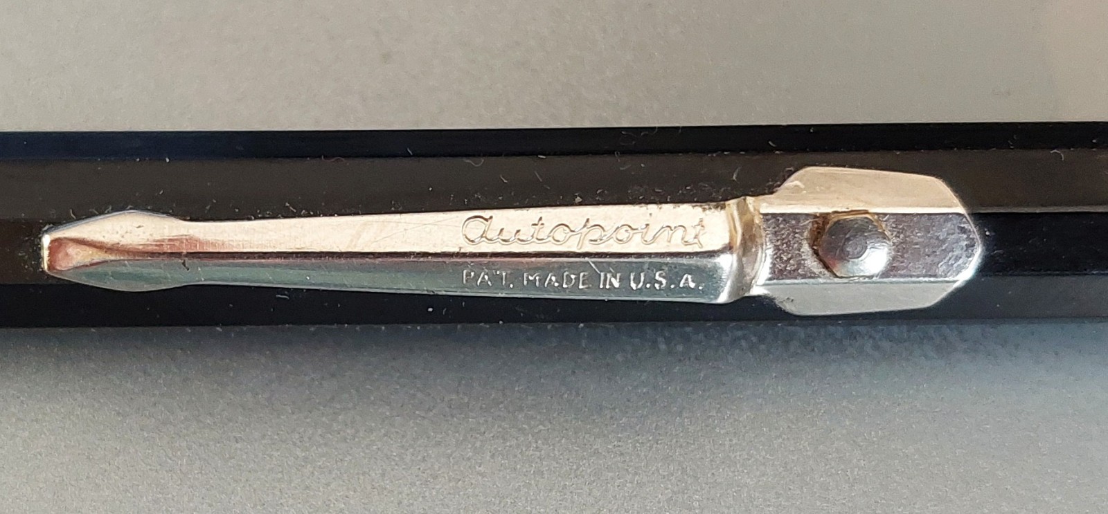 Autopoint Double-End Red & Yellow lead 0.9mm mechancial pencil, c. 1962