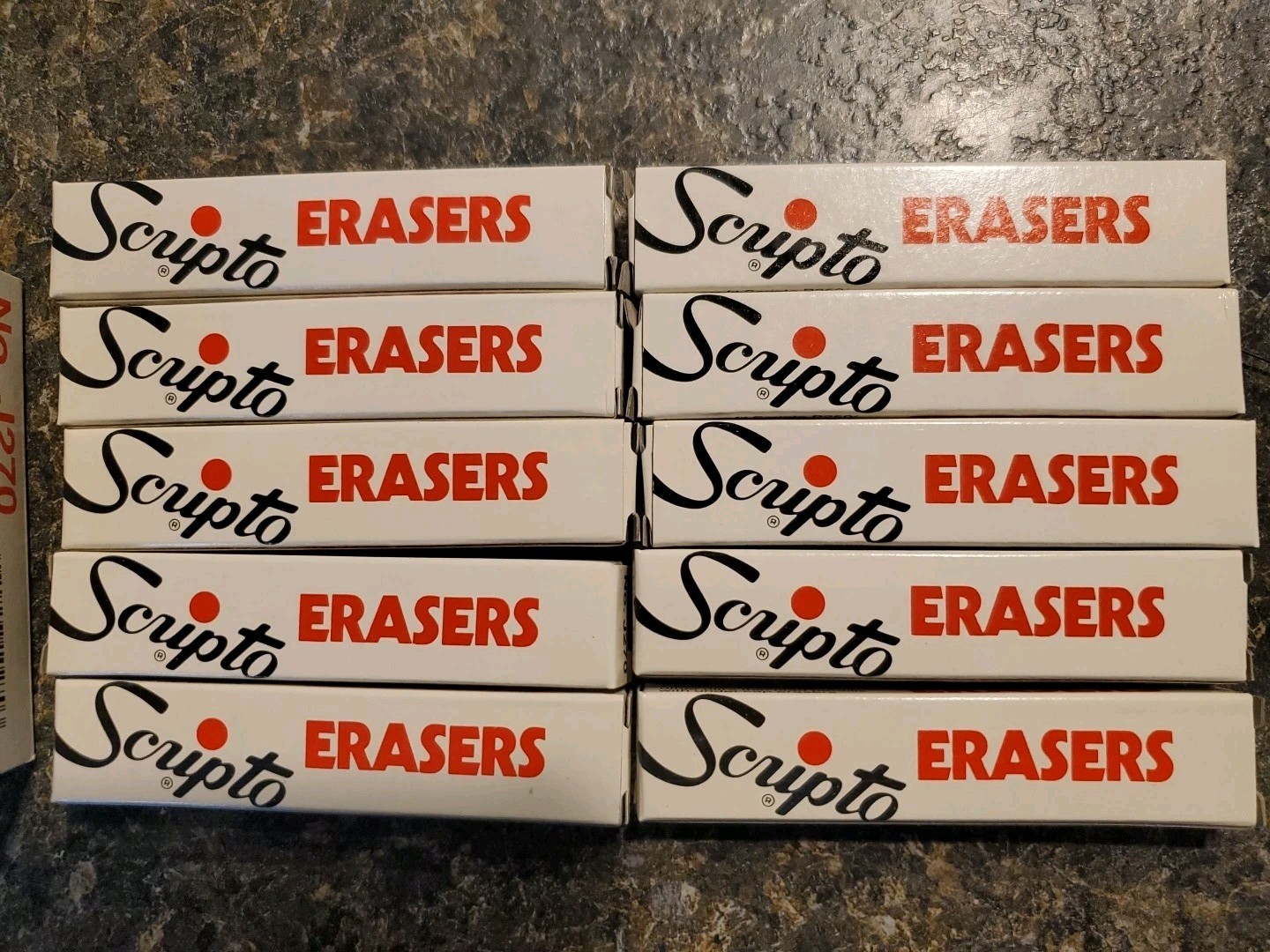 Scripto Vintage Erasers Scripto P350, P950 Lead Pencils 10 Boxes 4 Per Box J270