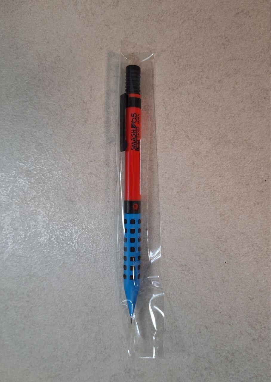 SMASH Pentel Mechanical Pencil 0.5mm Red-Blue Limited Edition Q1005 Drafting pen