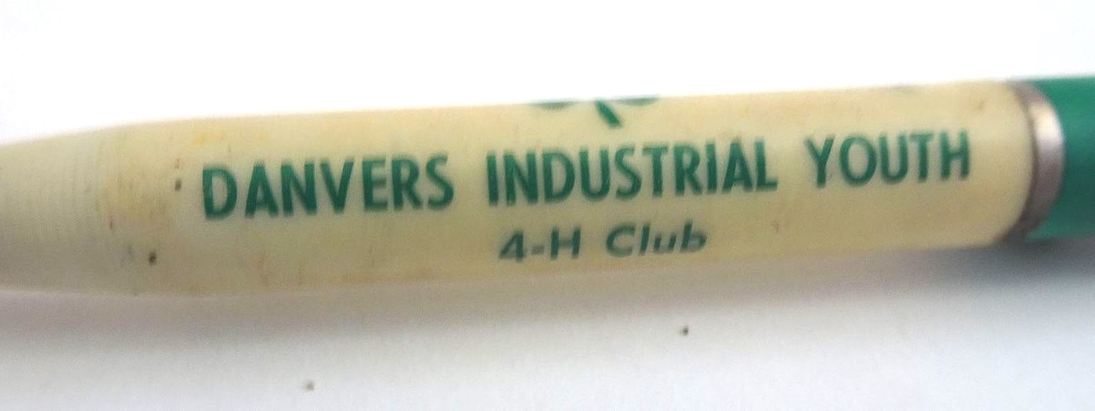 Vintage Mechanical Pencil ALEXANDER Danvers Industrial 4-H Club Advertising