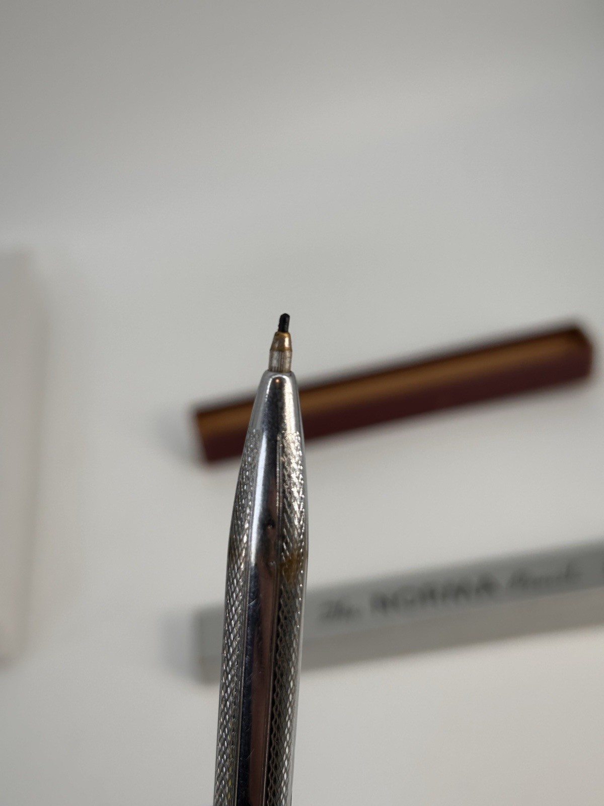 Vintage Norma Mechanical Pencil #104 Chrome Multi 4 Color with Box Instructions