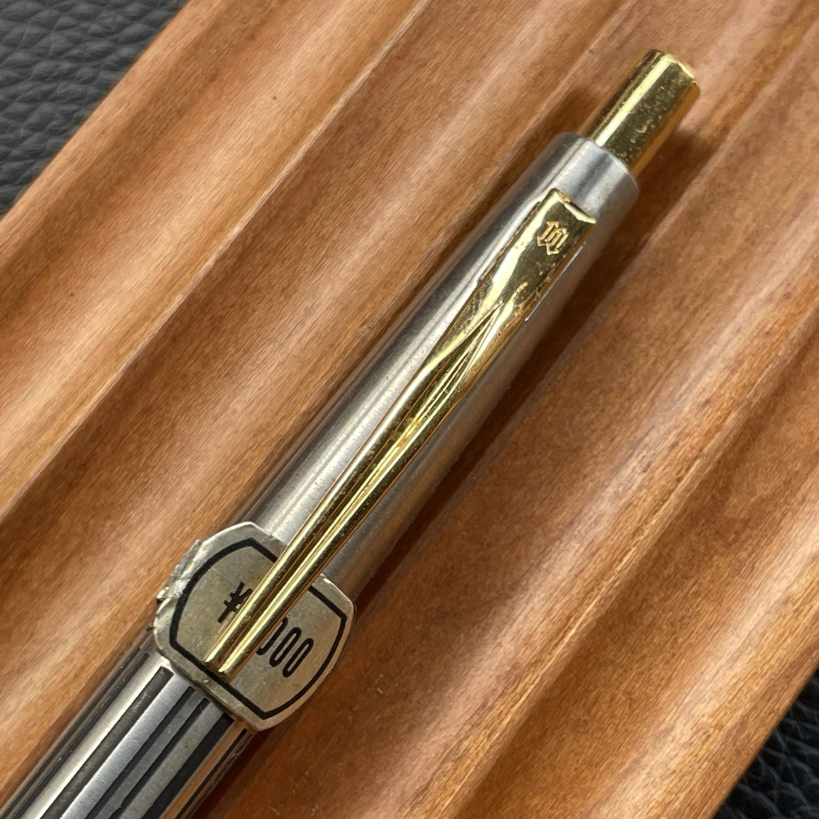 Newman Mechanical Pencil Etched Stainless Steel Barrel 0.5 mm Made in Japan