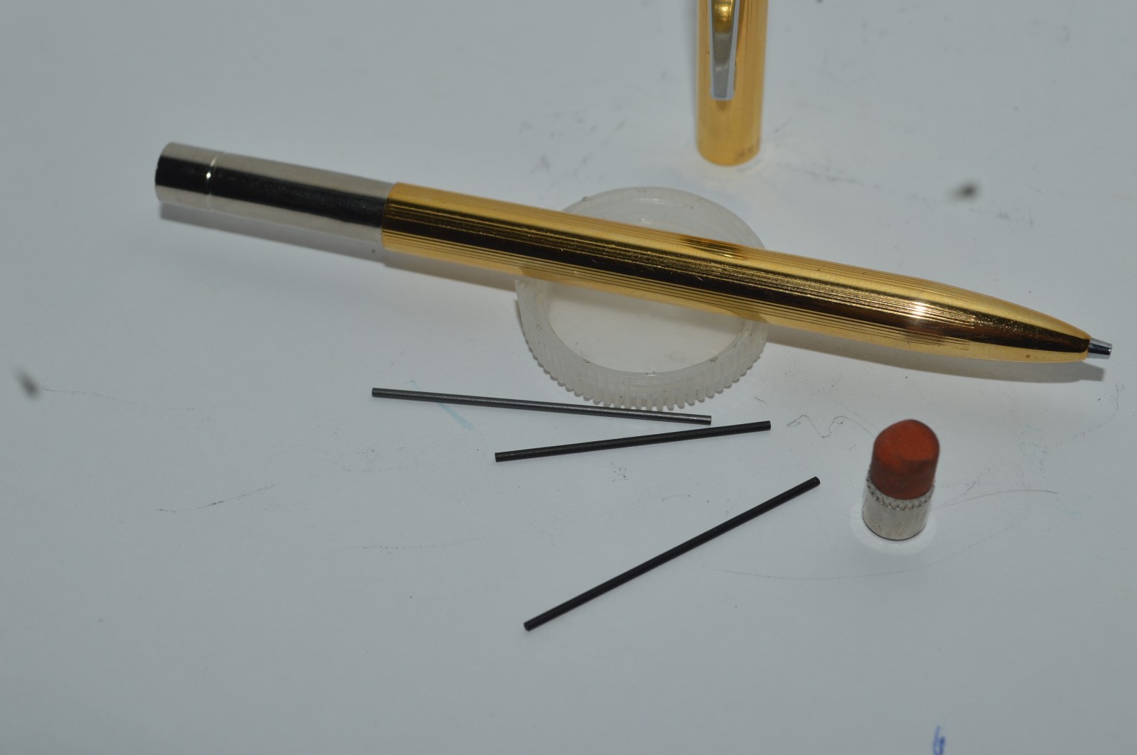 HAMILTON 14k Gold Electroplate Mechanical Pencil 0.9mm Made In USA Circa 1970s