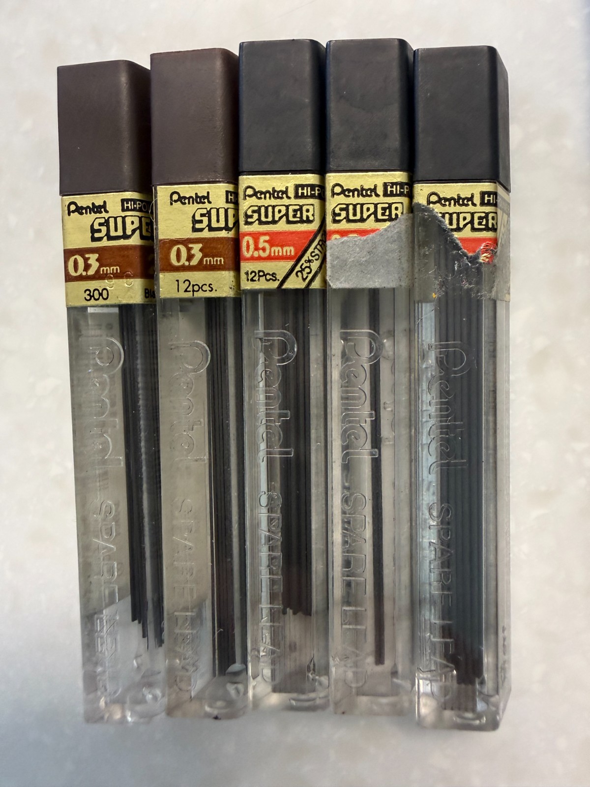 Lot of 5 Staedtler 925 Drafting Mechanical Pencils 0.3mm, 0.5mm, 0.7mm
