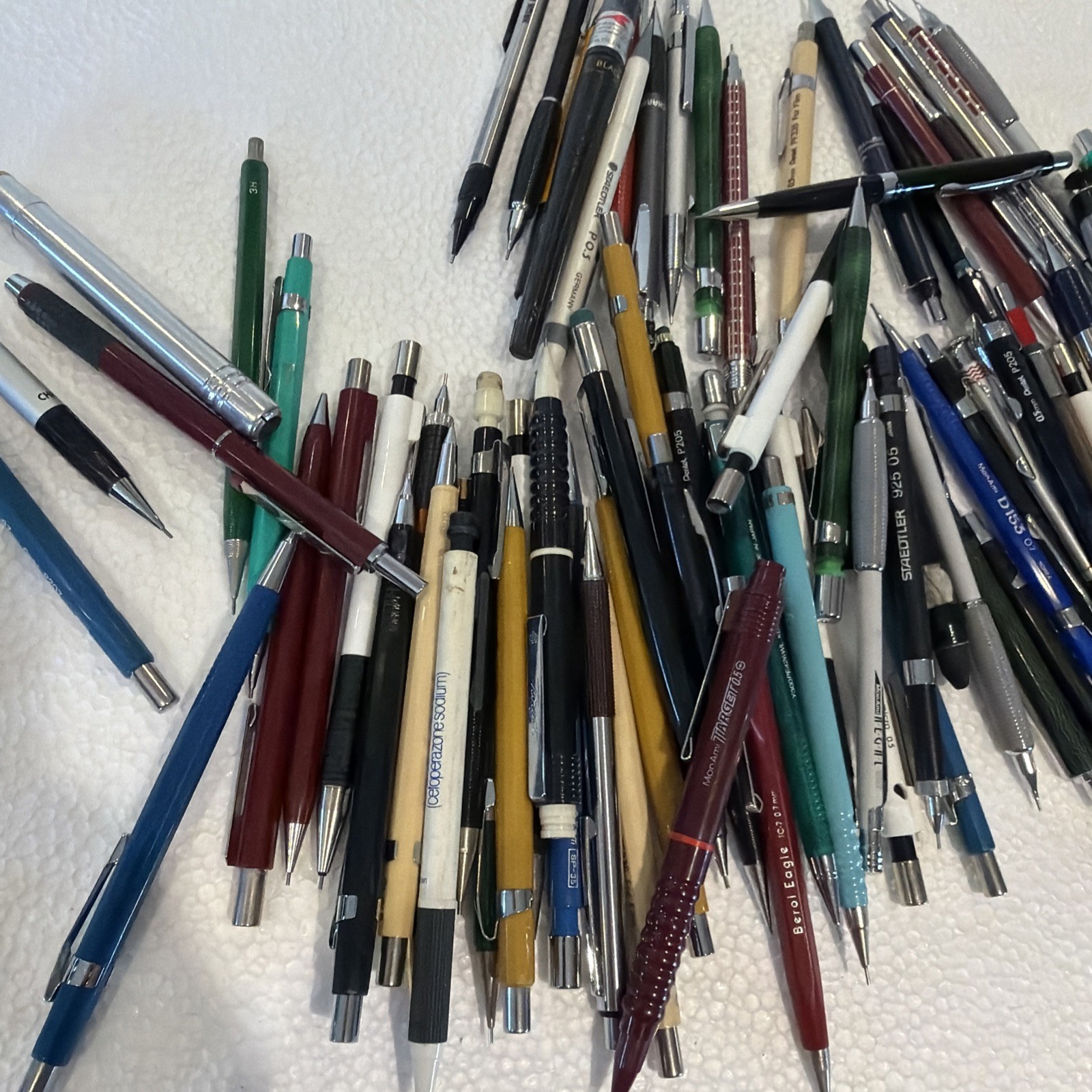Vintage Lot of 205 Drafting Mechanical Pencils with Leads JAPAN Germany Etc
