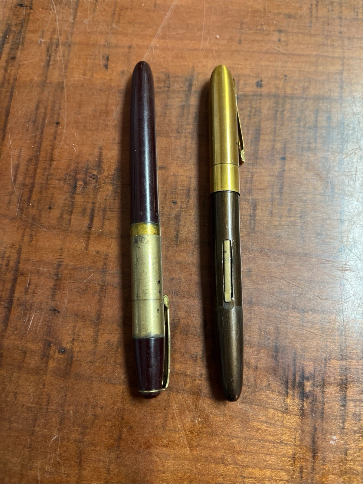 Lot Of (19) Vintage Mechanical Pencils, Fountain Pens, And Pencils