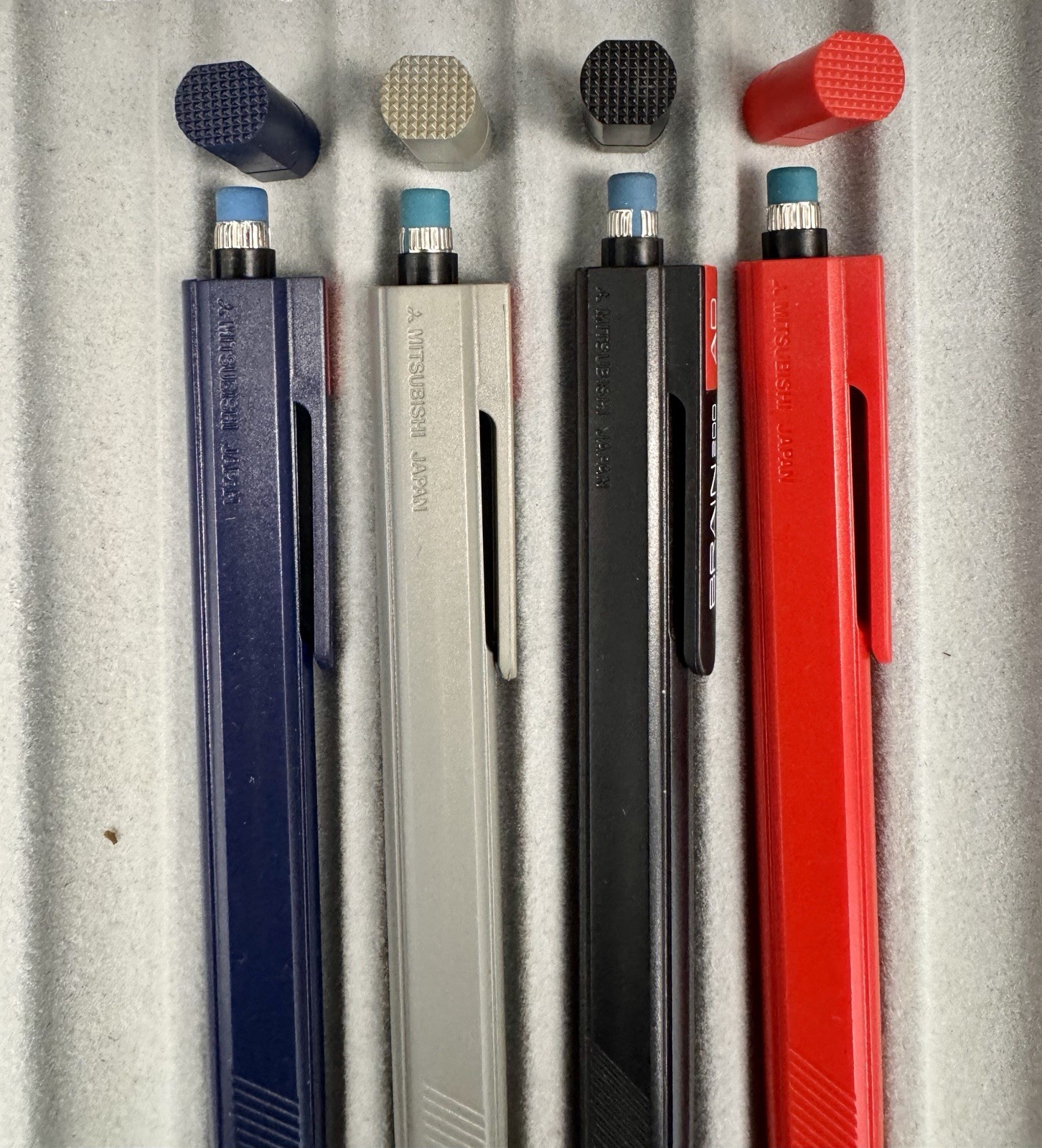 Vintage Mitsubishi Brain Mechanical Pencil Set 0.5 Full Set