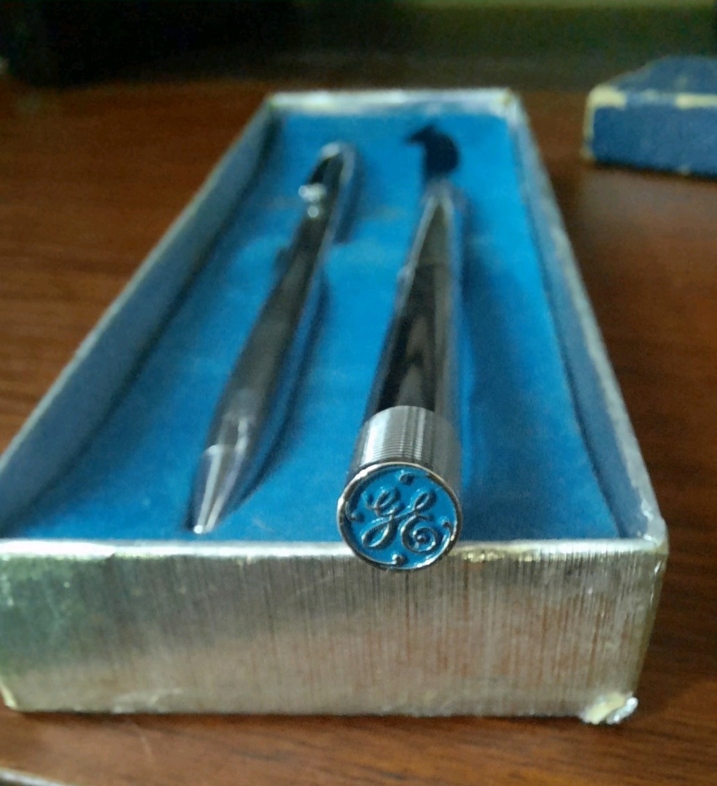 General Electric Mechanical Twist Pencil Stainless Steel Anson USA Vintage GE