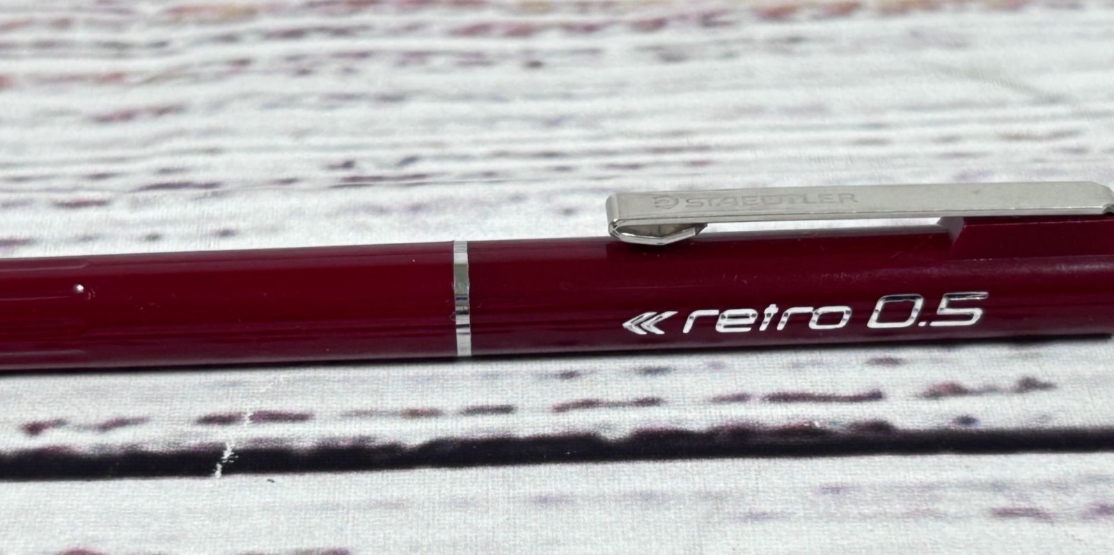 Vintage Staedtler Retro 0.5 Double Push Mechanical Pencil Lot Dark Red Blue