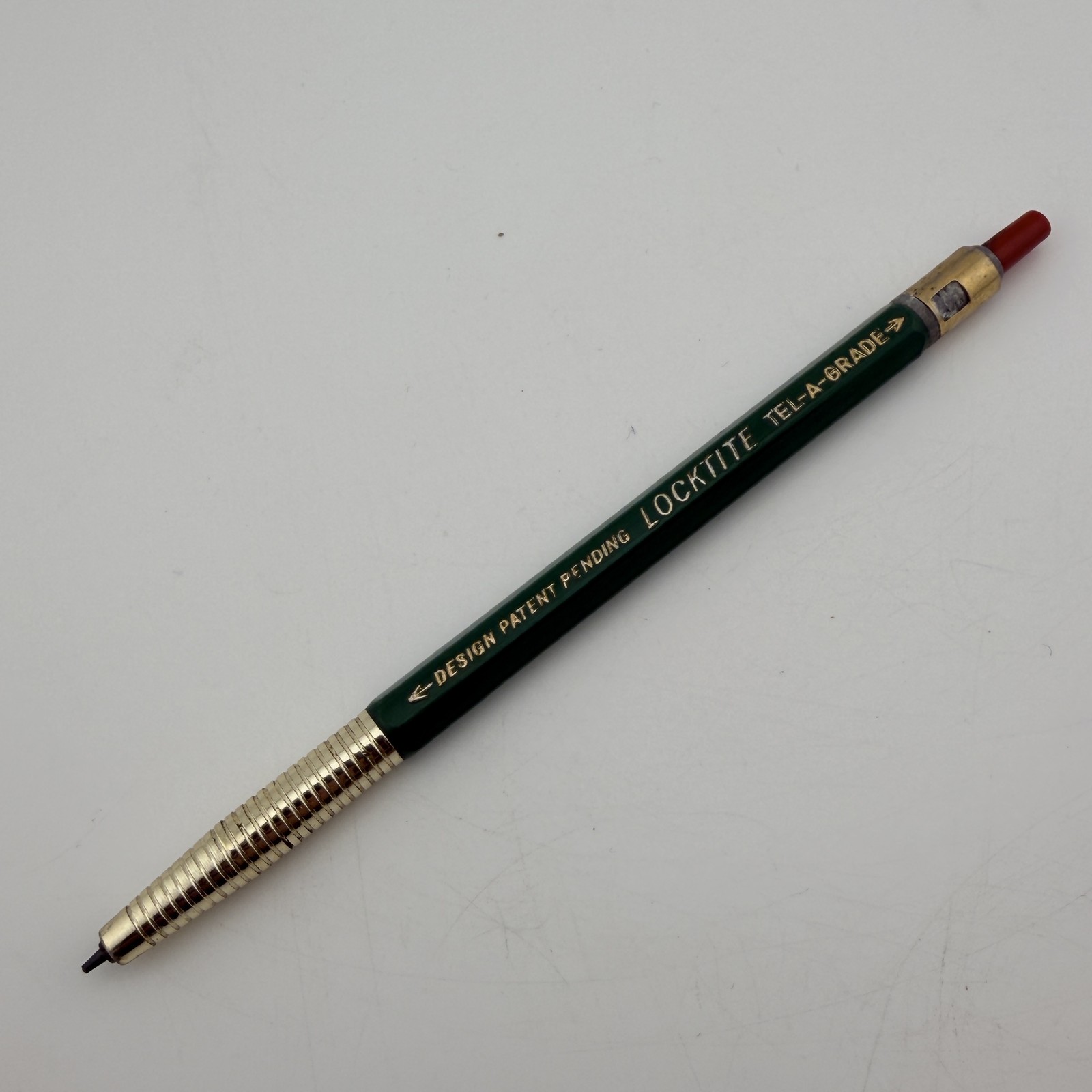 Vintage A.W. Faber-Castell Locktite Tel-A-Grade Mechanical Pencil Green Gold