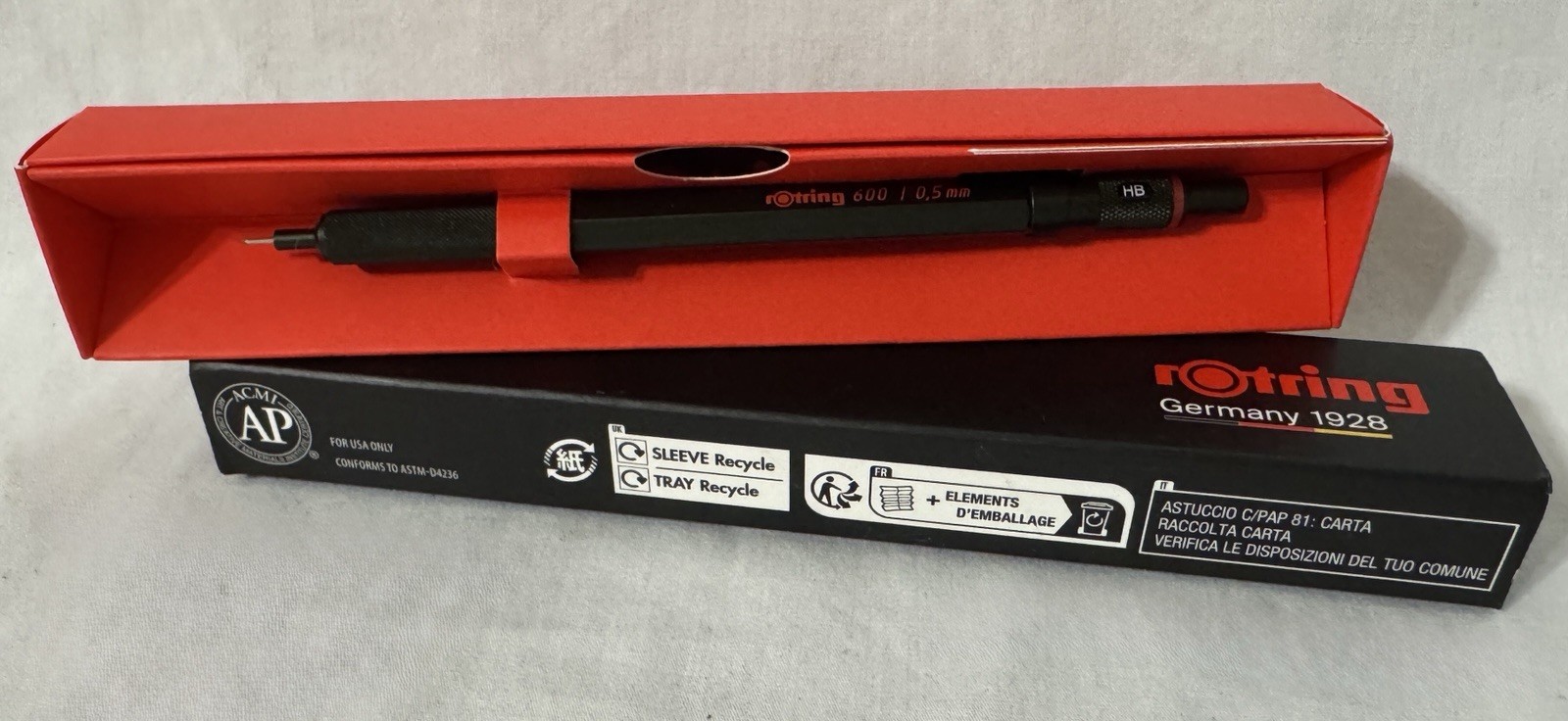 rOtring 600 0.5mm Metal Mechanical Pencil Precision Writing & Drawing Tool