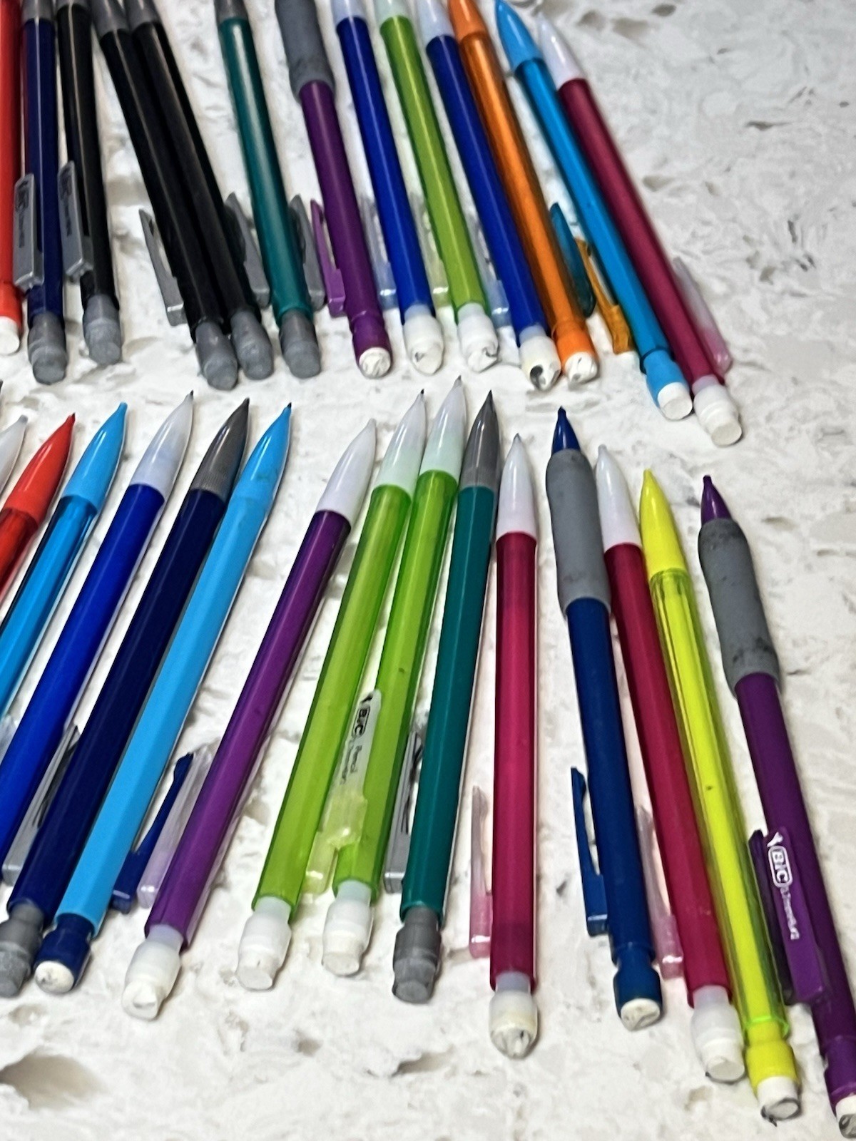 BIC Mechanical Pencil Lot 50+ Mixed 0.5mm 0.7mm #2 Bulk School Office Kids