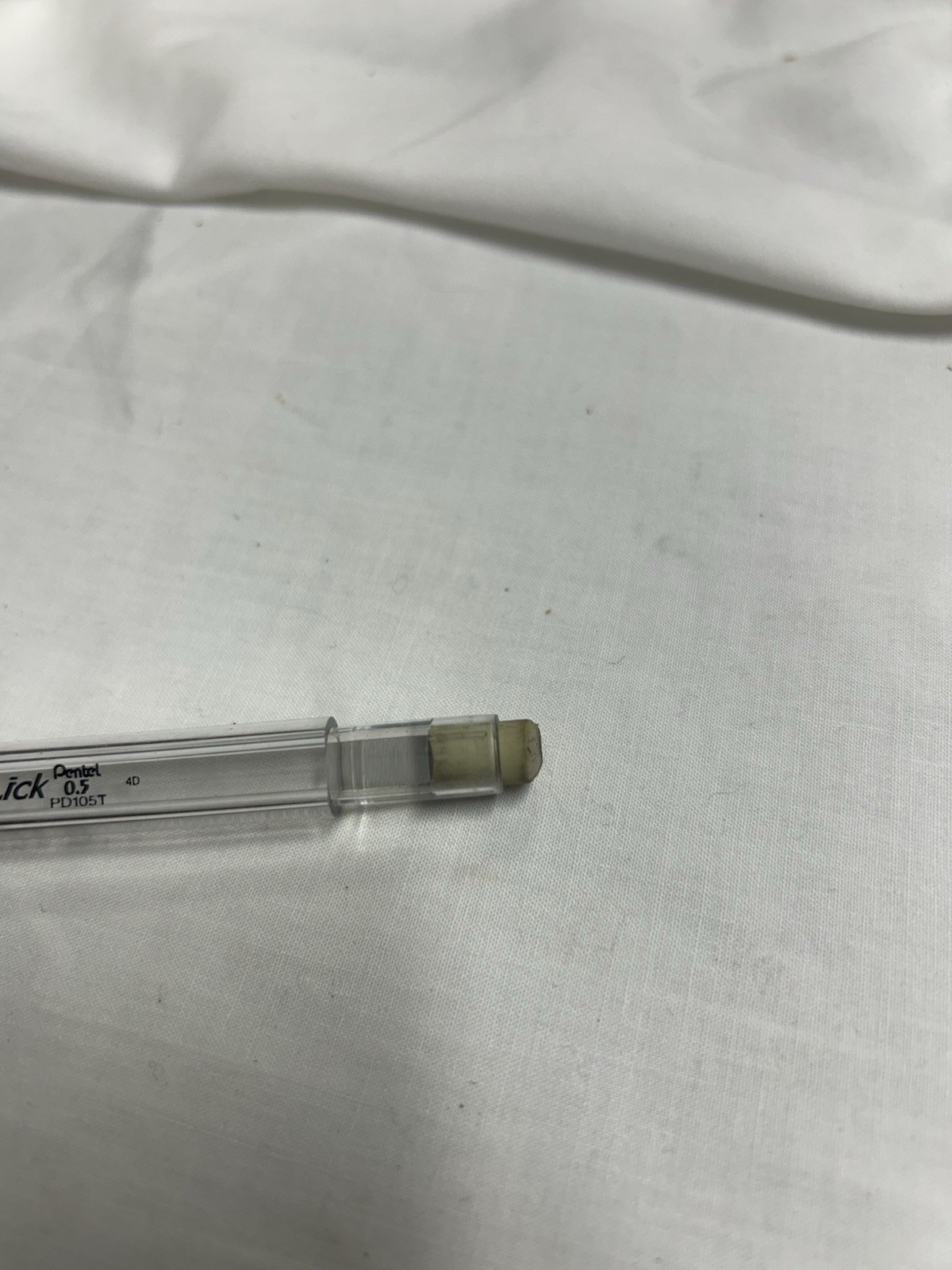 Pentel Techniclick 0.5mm Side Advance Automatic Pencil Clear Black PD105T Japan