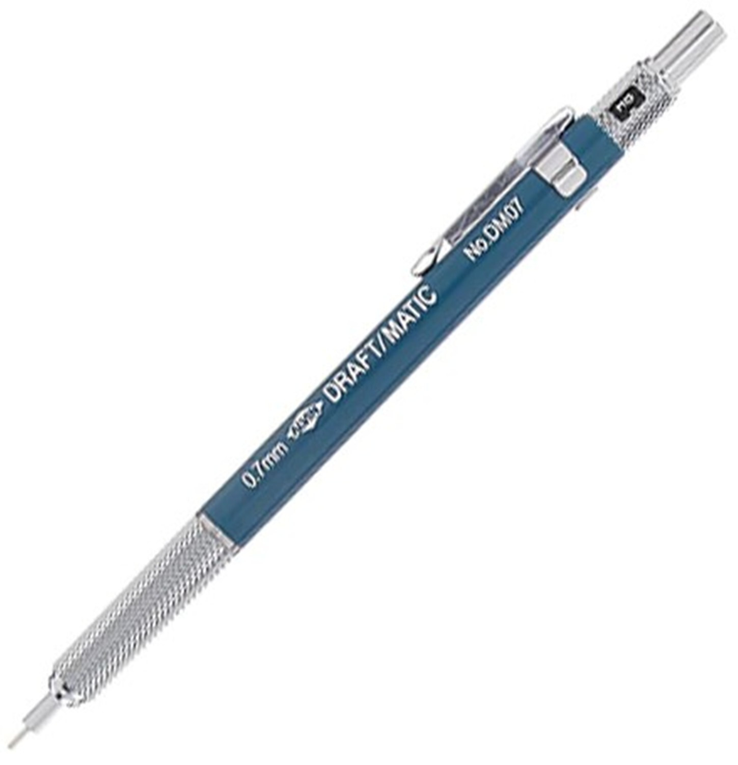 Alvin DM07 Draft/Matic Mechanical Pencil, 0.7mm, Knurled SS Grips – OLD Version