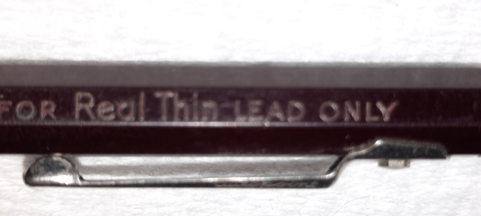 “AUTOPOINT…*For Real Thin Lead Only” Brown & Black/Chrome Trim Working Pencil