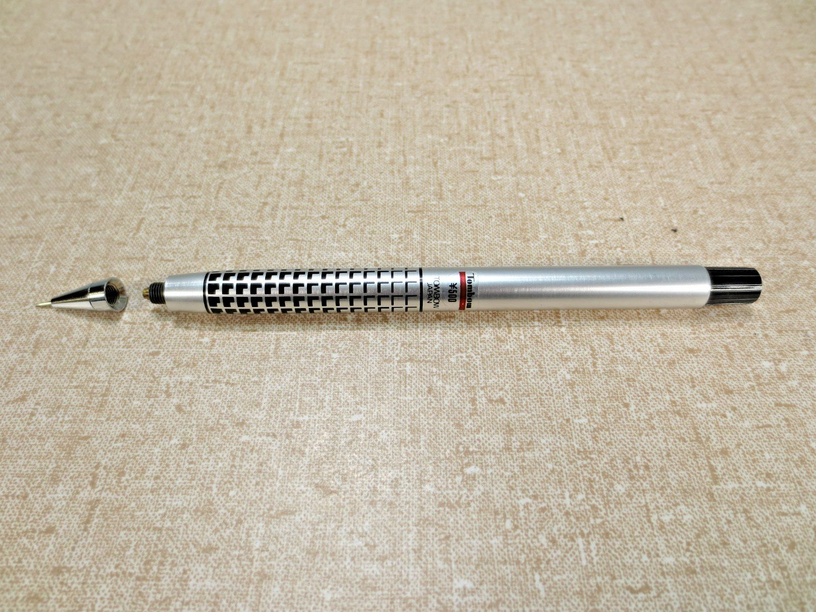 Vintage TOMBOW MONO Mechanical Pencil .5mm Lead Sticker Made Japan Graph Black