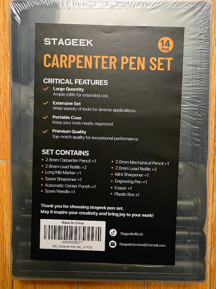 Brand NEW & SEALED!!! STAGEEK 14 Pack Carpenter Pencil Set