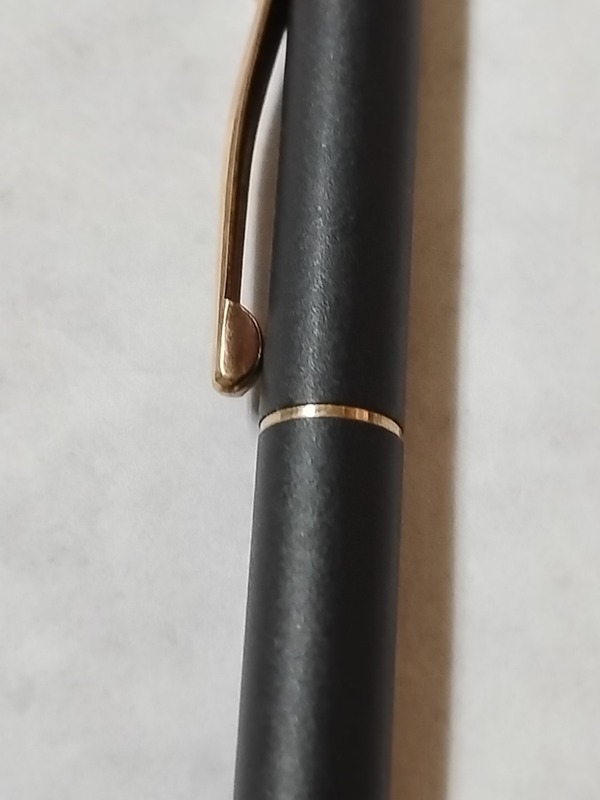 Vintage Cross Matte Black Gold Trim Mechanical Pencil J&L Steel Emblem Works #L2