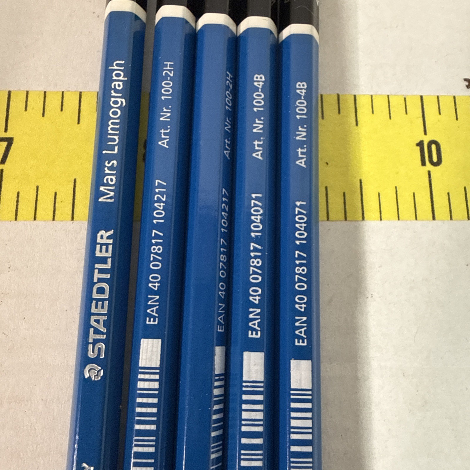 ESTATE find Vintage Staedtler Mars Lumograph 2B Germany Blue He/2 H bin4 bg