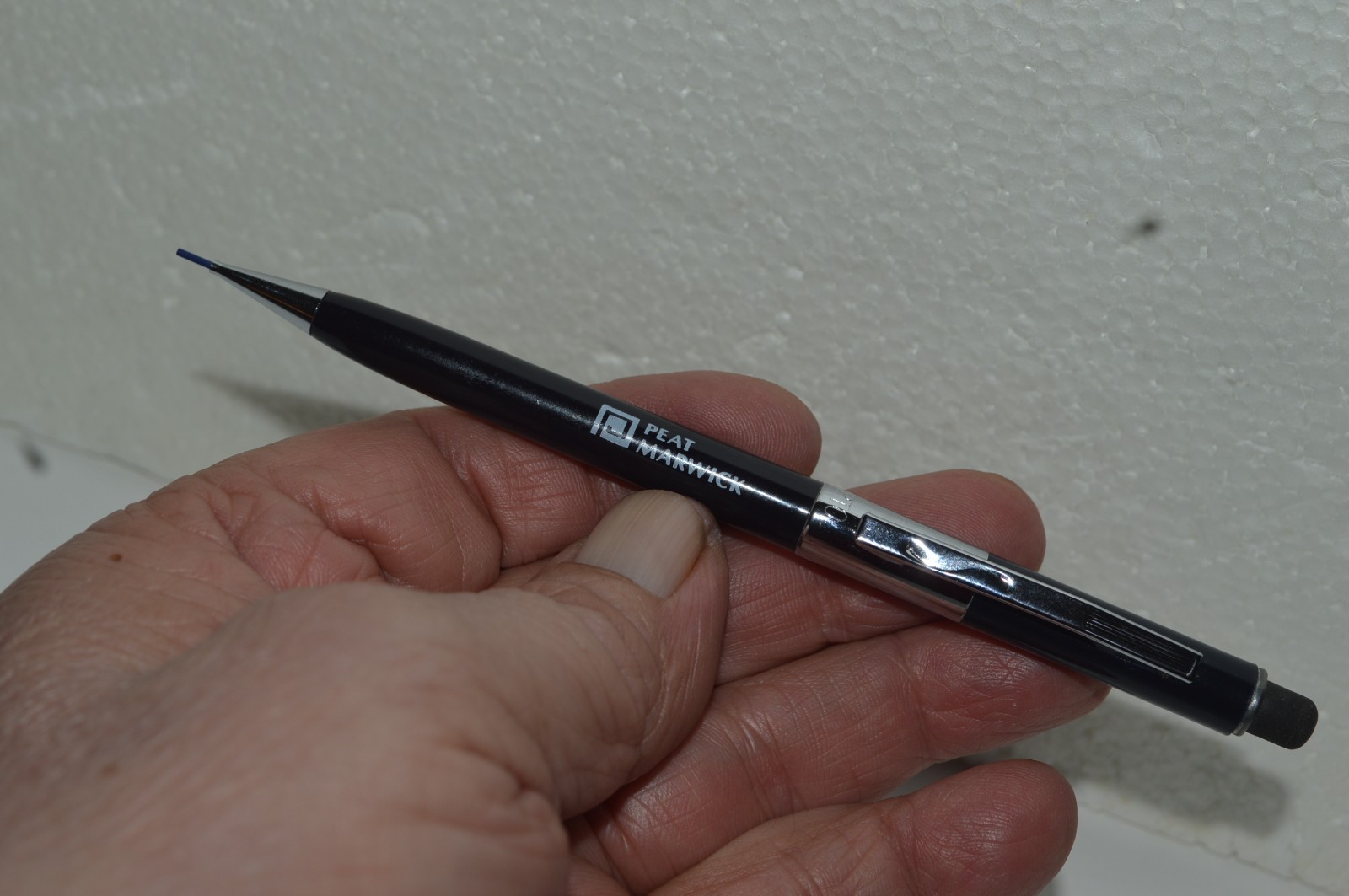 SCRIPTO P369 Mechanical Pencil .9mm Peat Marwick Promo Korea 1970s New Old Stock