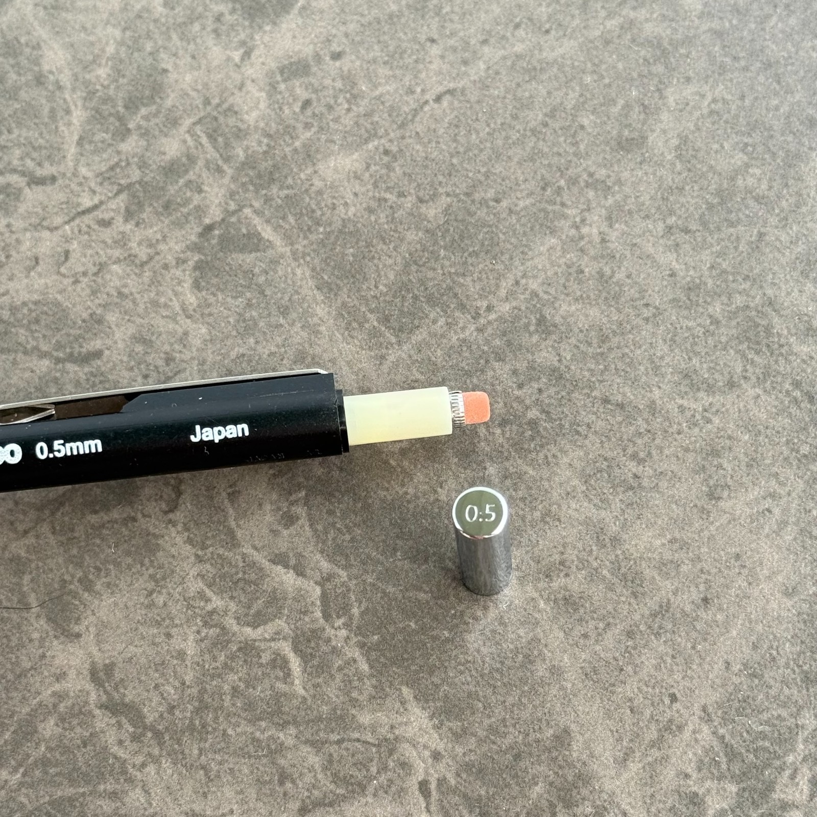 Y&C Grip 500 Double Knock Mechanical Pencil Vintage Black Japan – 0.5mm Lead