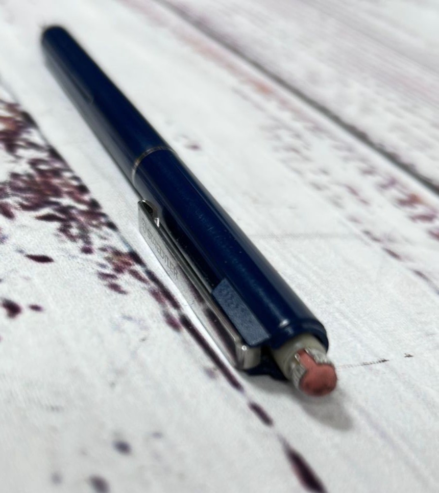 Vintage Staedtler Retro 0.5 Double Push Mechanical Pencil Lot Dark Red Blue