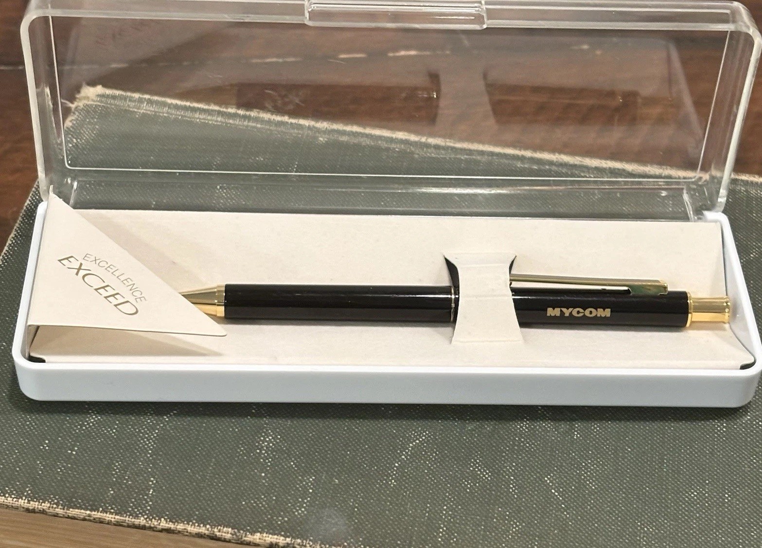 EXCEED Mitsubishi Mechanical Pencil Navy Blue MYCOM Advertisement Promotional