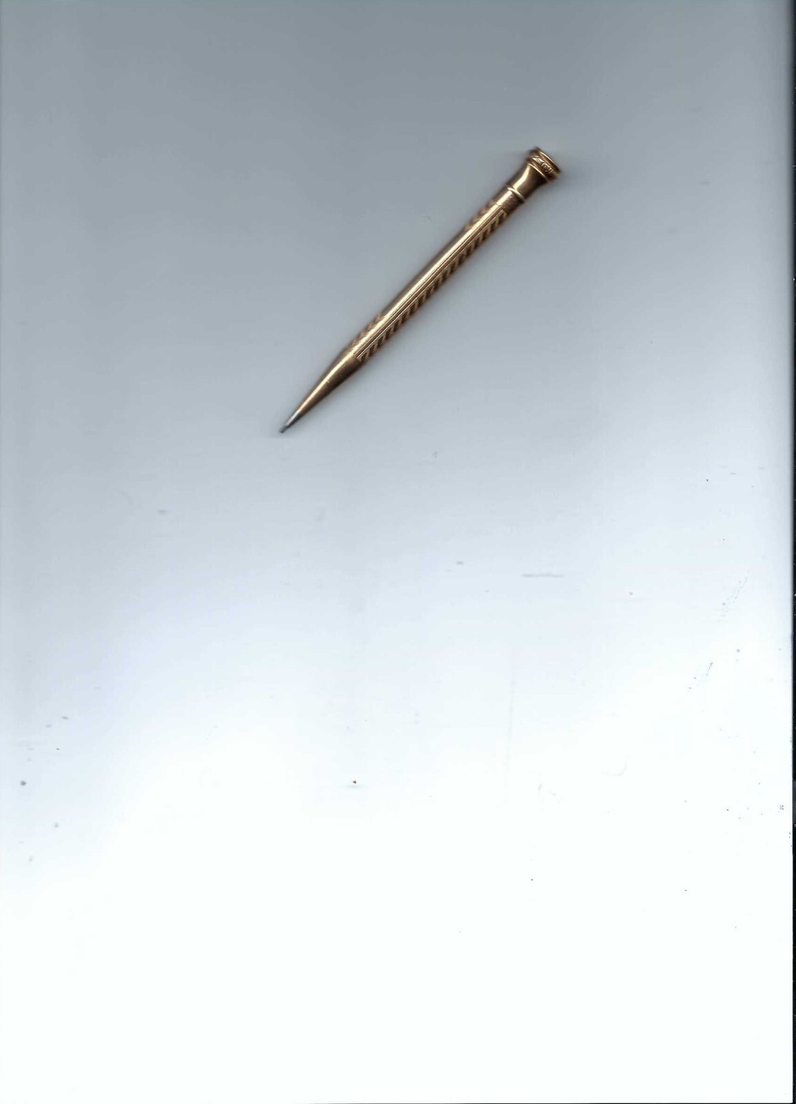 Vintage Wahl EverSharp Gold Filled Twist Mechanical Pencil Cascading Pattern-4″