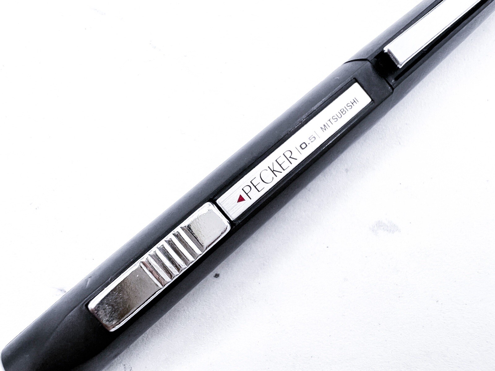 Mitsubishi Mechanical Pencil Pecker Black 0.5mm Side Push Rare Drafting