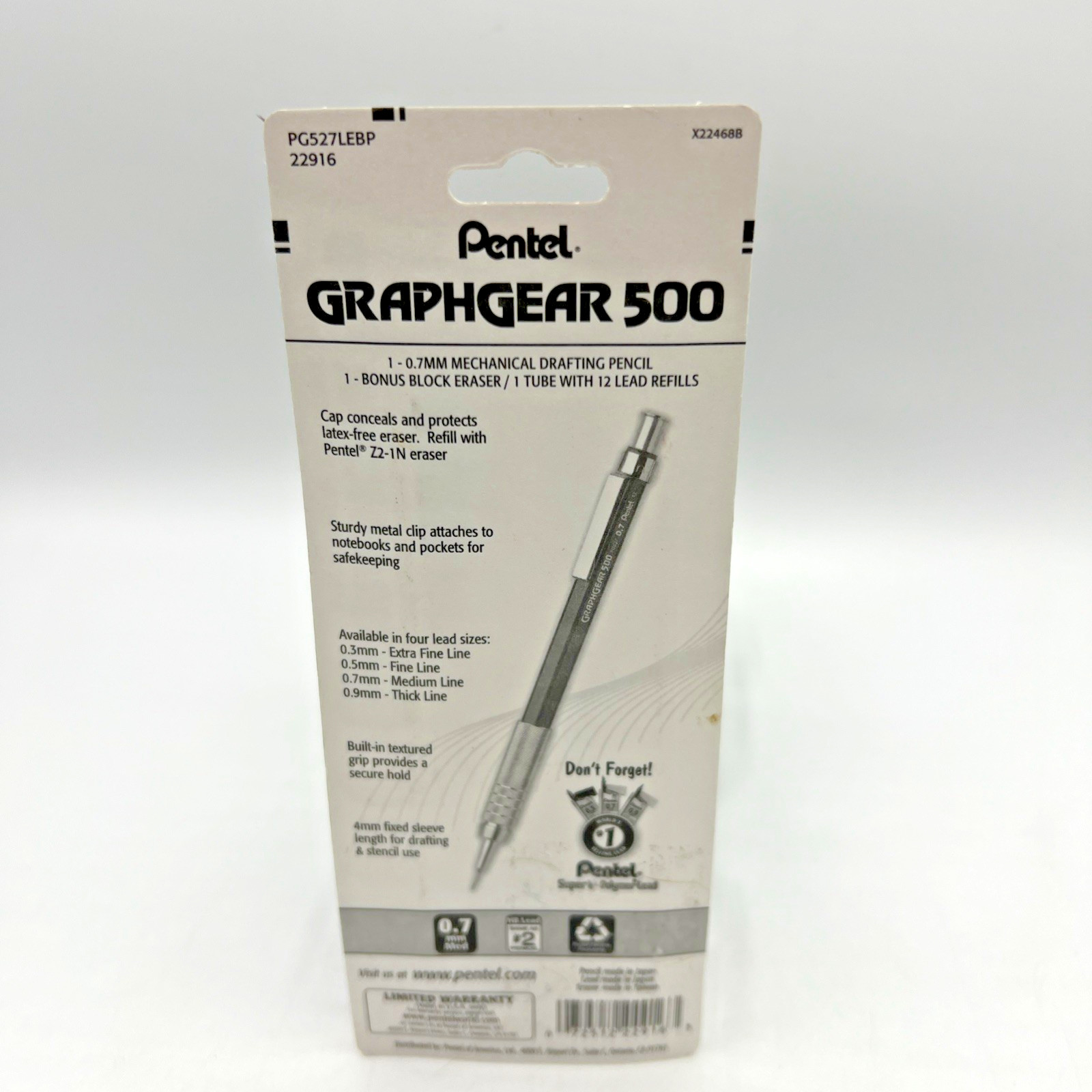 Pentel Graphgear 500 Mechanical Pencil .7mm