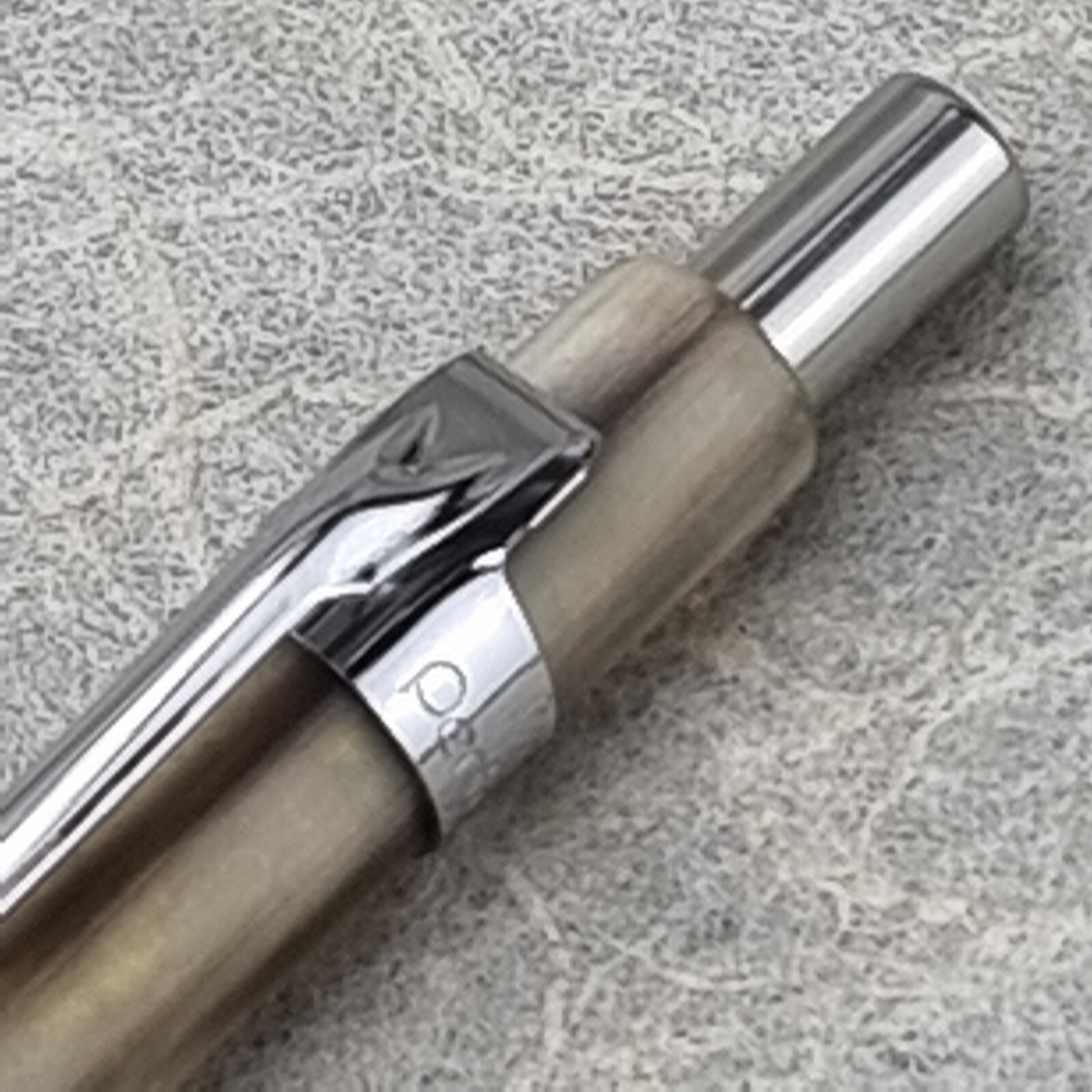 Hand Crafted Pentel P-205(0.5mm) Mechanical Pencil with Octagonal Buffalo Barrel
