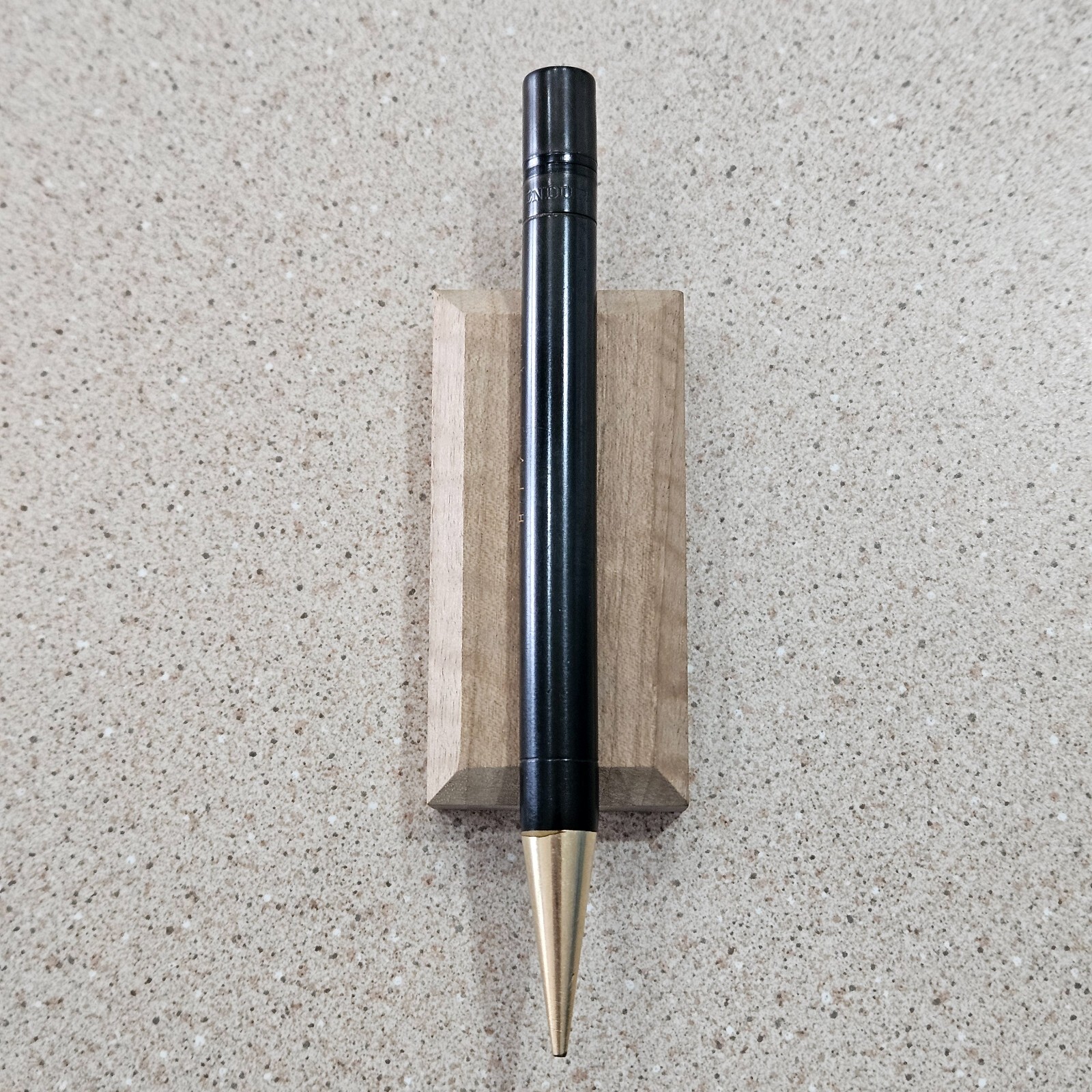Conklin Endura Black Rings Gold Filled Trim 5.5″ Mechanical Pencil PAT 5-28-18
