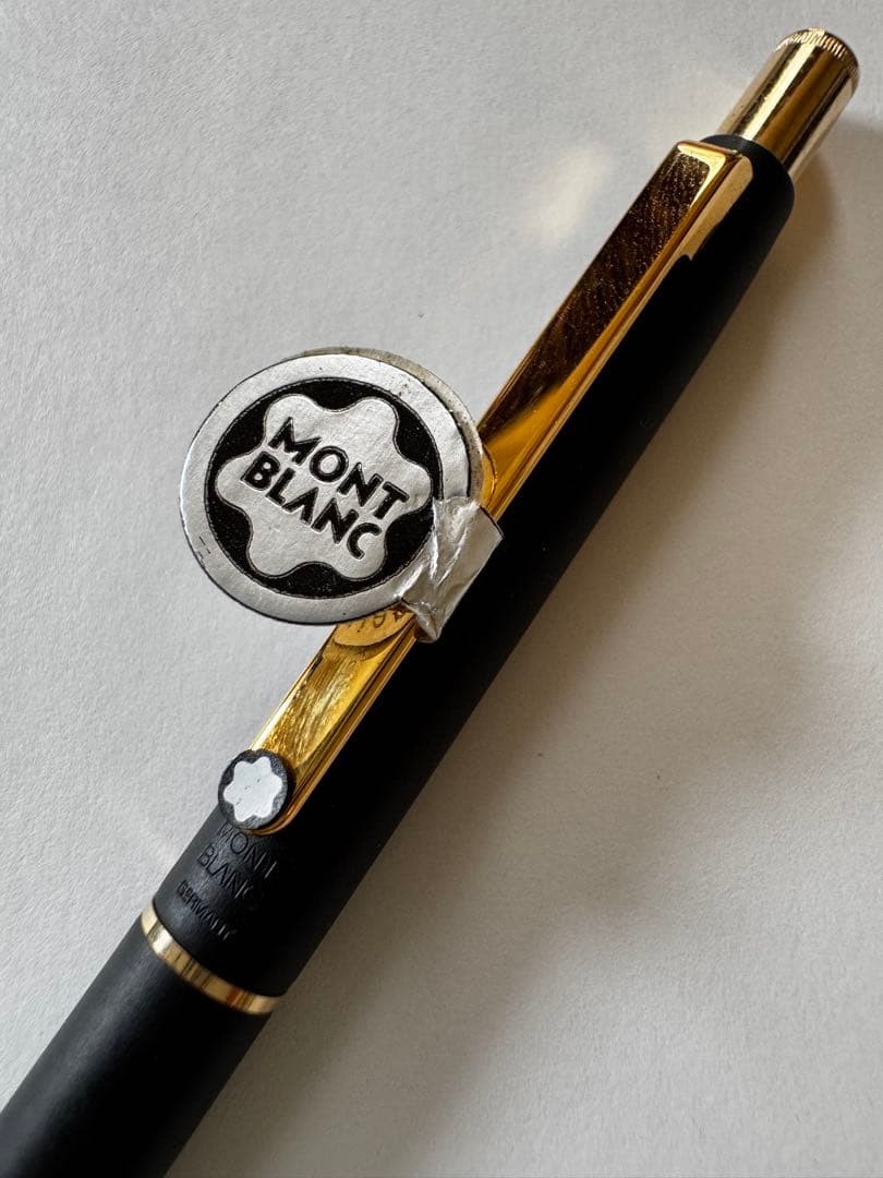 Montblanc Mechanical Pencil 0.5mm Matte Black Gold Technical Vintage Rare Japan