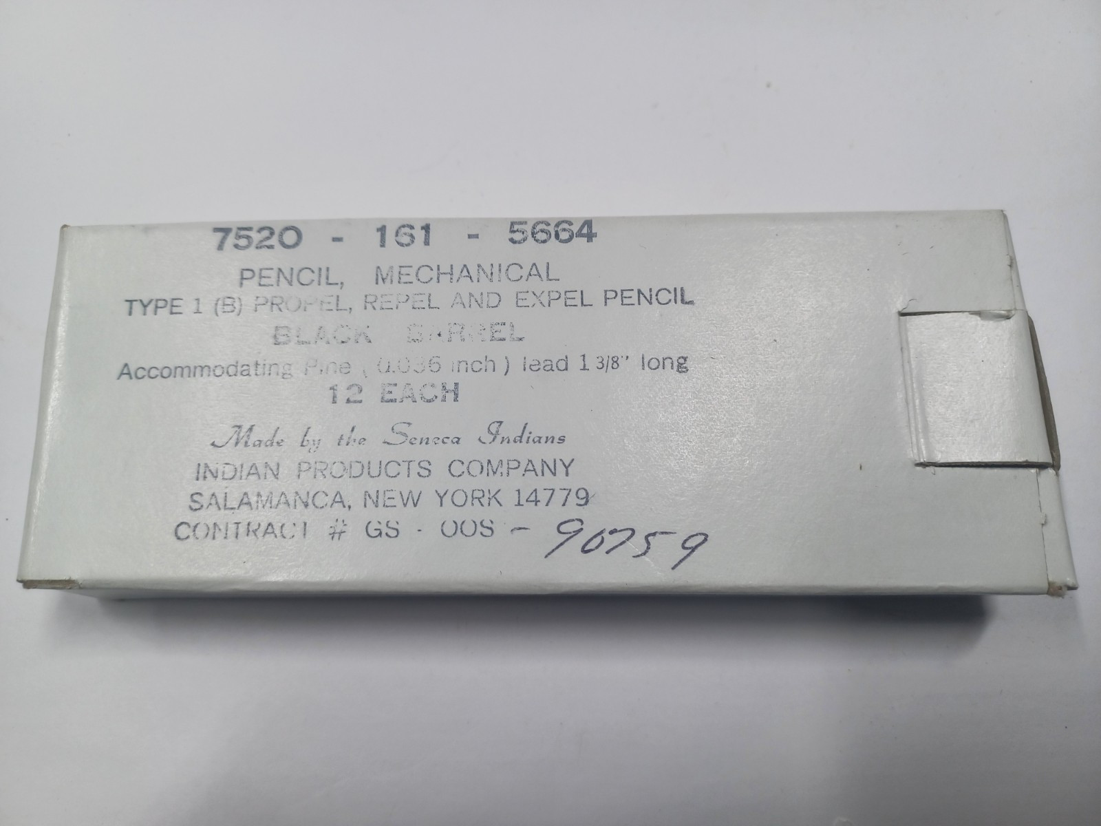 Vintage Old U.S. Govt Mechanical Pencils made by Indian Products Co Seneca Tribe