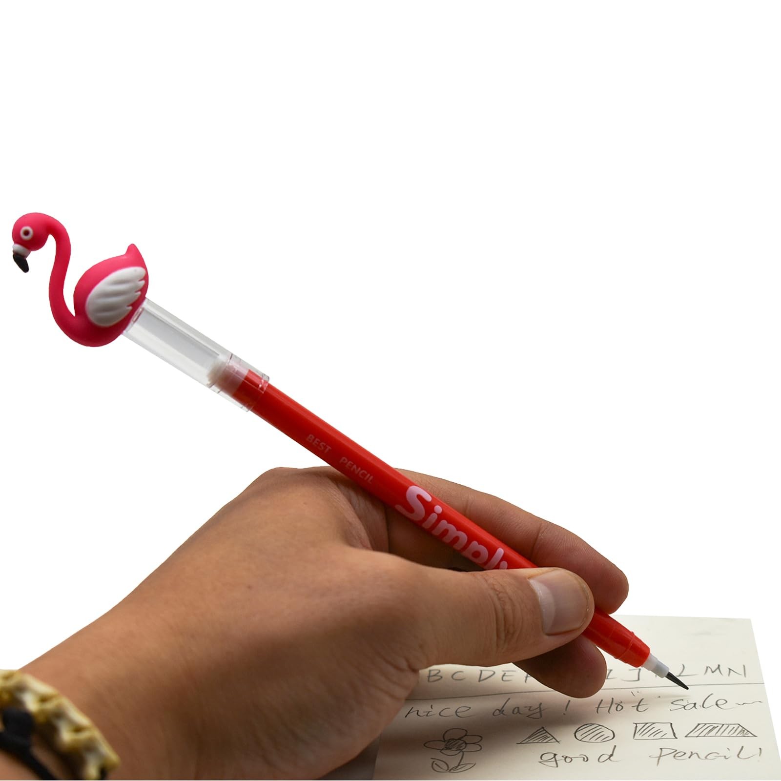 12 Pieces Adorable Stackable Pencils Flamingo Pencils Bird Stacking Pencil Wi…